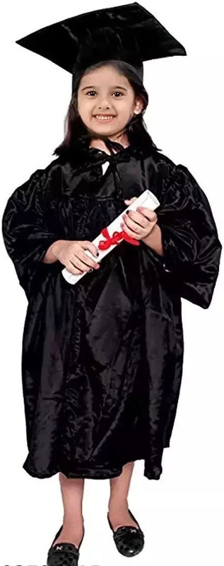 Dresstoimpress Graduation Dress for Convocation,Cap and Gown Set(Pack of 1) Kids Costume Wear
