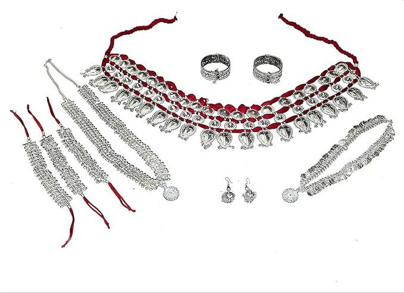KAKU FANCY DRESSES Odissi Jewellery Set/Mohiniyattam Jewellery/Folk Dance Performances Accessories Kids Costume Wear