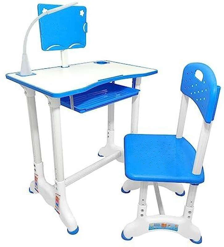 StarAndDaisy Smart Kids Study Table For 3 To 10 Years with An Option Of Led Lamp- Blue Blue Changing Table