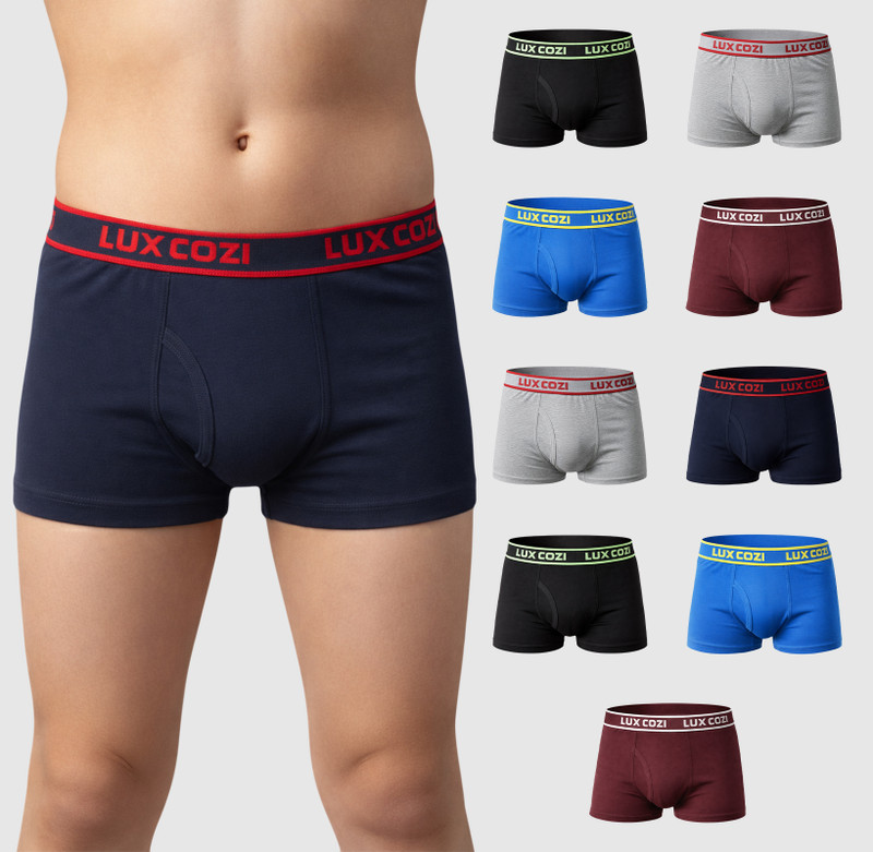 LUX cozi Brief For Boys(Multicolor Pack of 10)