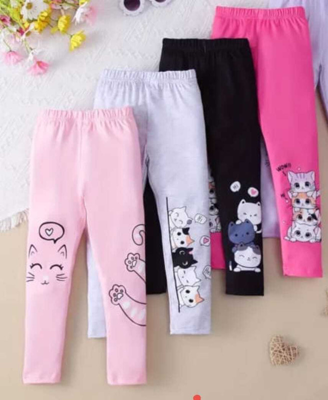 CHHOTE NAWAB Legging For Girls(Multicolor Pack of 4)