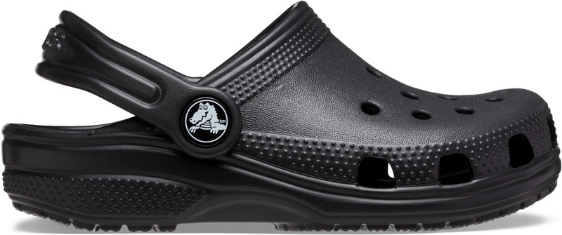 CROCS Boys & Girls Sling Back Clogs(Black , 7-8 Years)