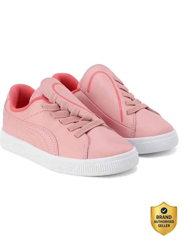 PUMA Girls Lace Sneakers(Pink, 16 Years+)