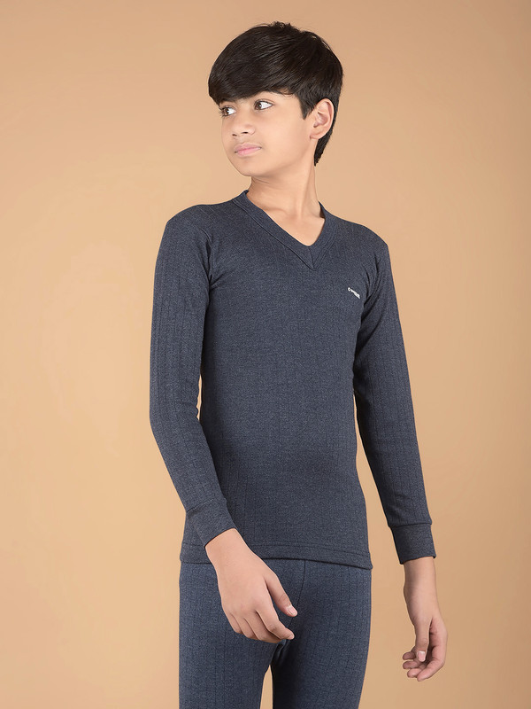 Dollar Top For Boys(Dark Blue, Pack of 1)