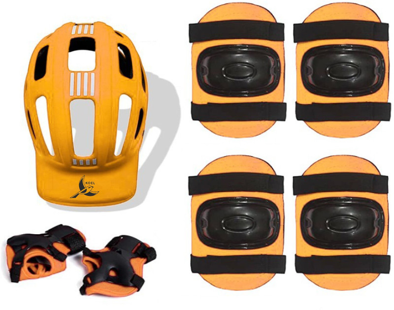 Koel Skating Protective Gear Set Safety Kit with Helmet Knee/Elbow Pads Wrist Guards Skating Kit