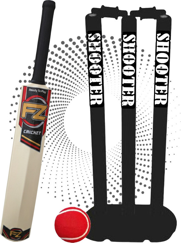 fizo Kids Hard Plastic Cricket Set 5-8 Years Bat Size-3 Wickets 24'' Tenniball-1 Cricket Kit