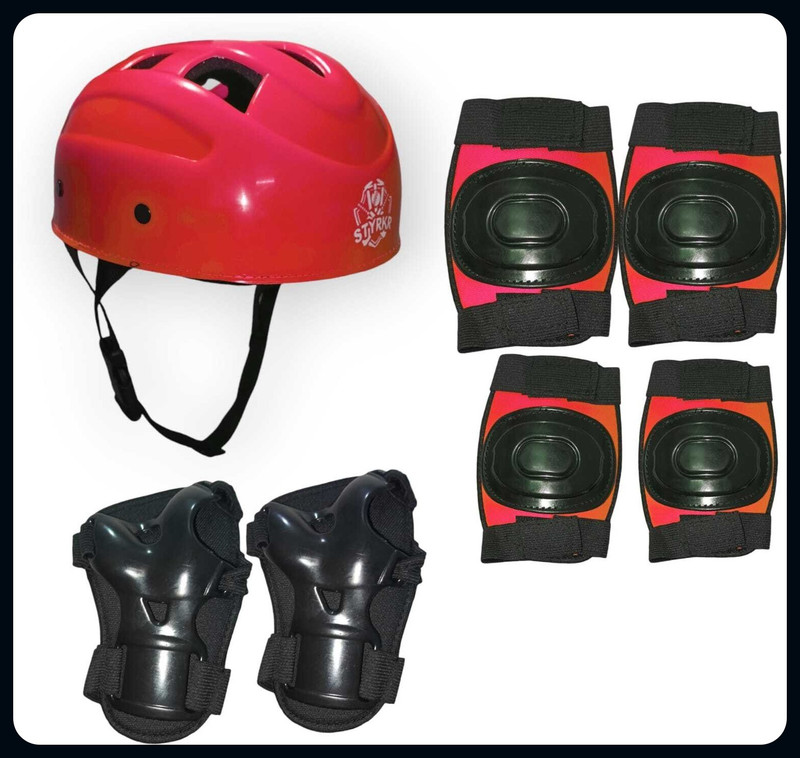 BNINTERNATIONAL ESkating Kit For Protective Kit ( Kids, Beginner ) 4 in 1 Protective Kit Set Cycling Kit