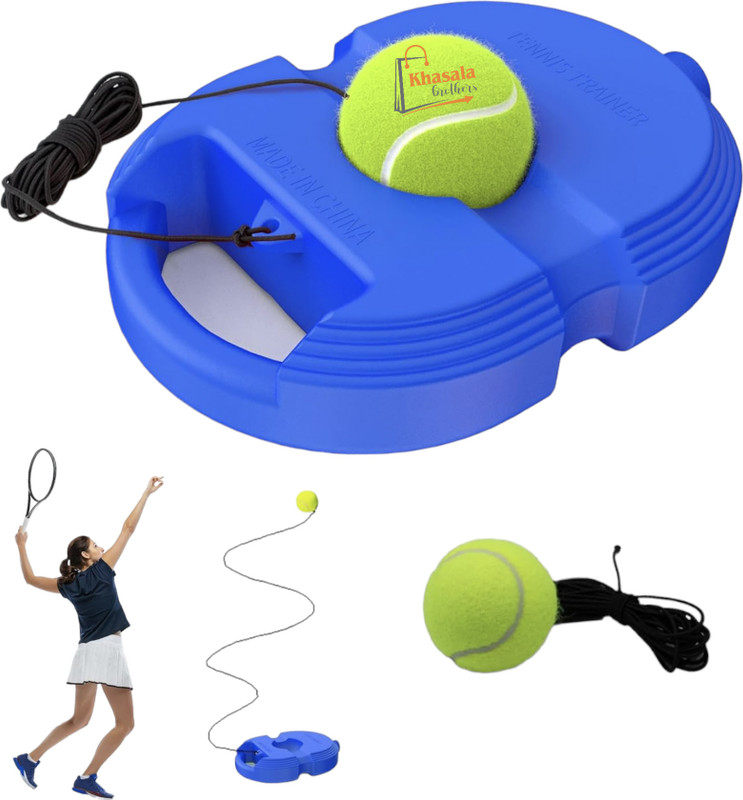 KHASALA BROTHERS Tennis Trainer Rebound Ball Set,Tennis Balls Solo Tennis Training Equipment Tennis Kit