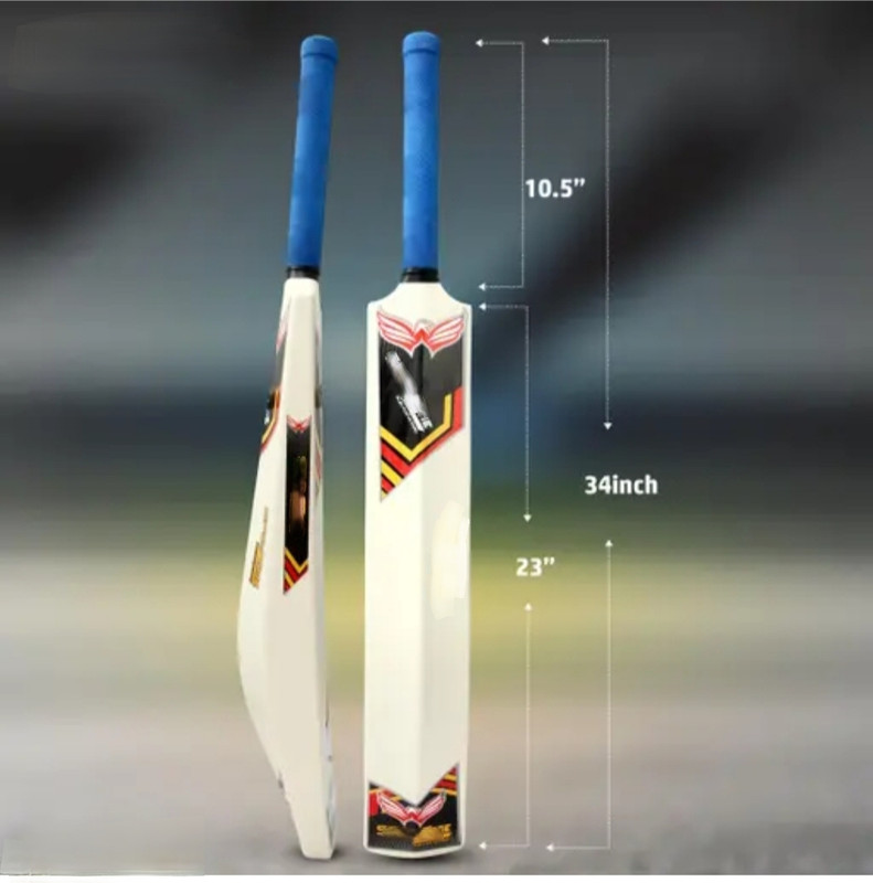 Krira Plastic Cricket Bat Full Size 34 Inch with Grip for Tennis Ball Play Cricket Kit