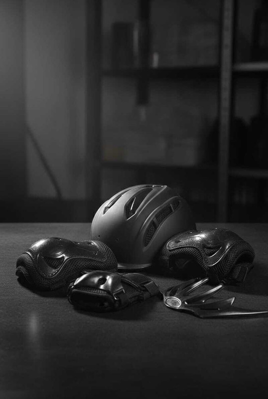 STRYV SET OF SKATING & CYCLING HELMET, ELBOW, PALM & KNEE SUPPORTS FOR BOYS & GIRLS Skating Kit