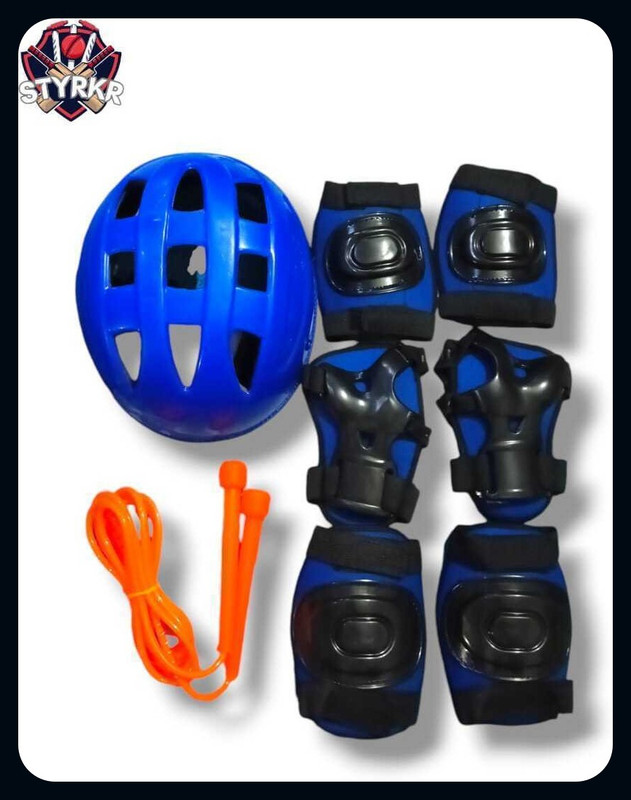 Stykr NNKids Protective Skating Guard Kit (Medium) With Skipping Rope Cycling Kit