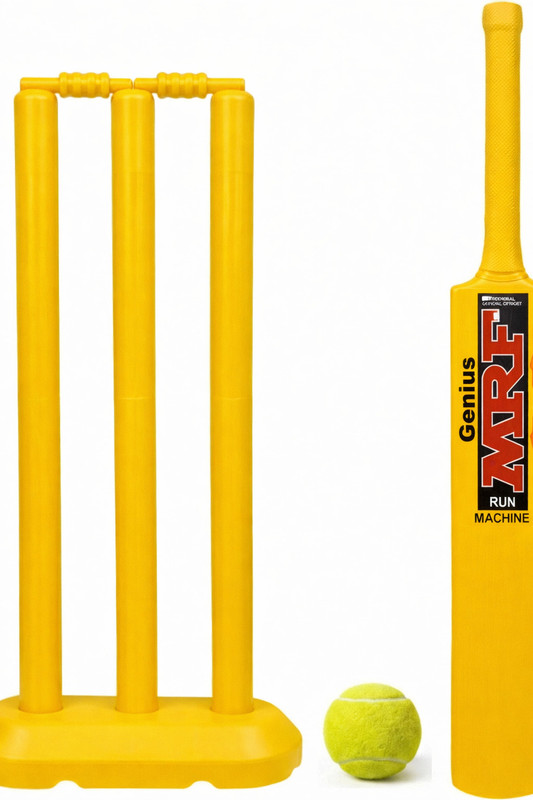 STRENIX MRE Edition 3No Cricket Combo Set with 24 Inch Bat, Stump Set,Tennis Ball Kids Cricket Kit
