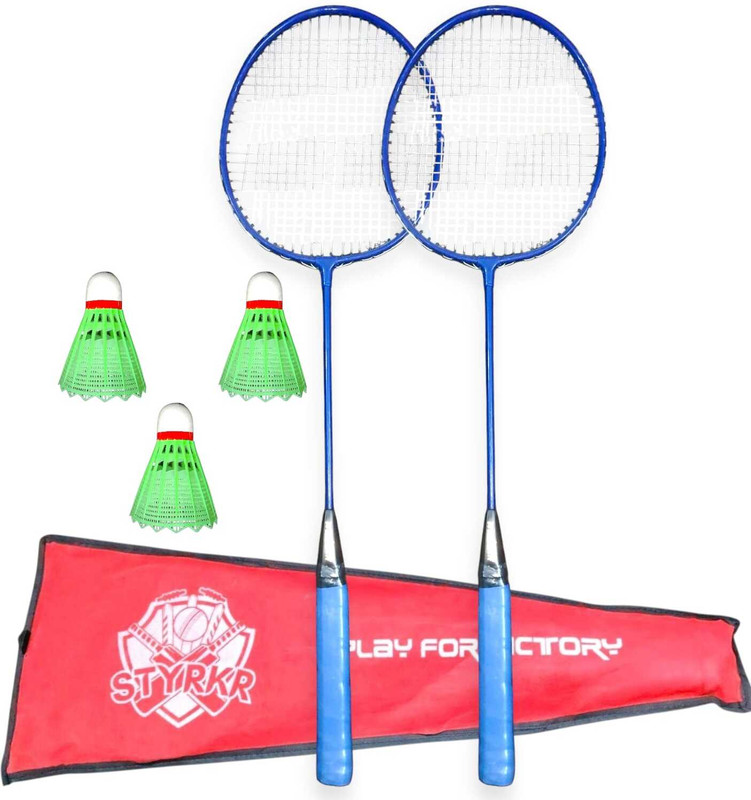 STYRKR SP-400 Badmintion Set of 2 Racquet and 3 Naylon Shuttle and 1 badmintion cover Badminton Kit