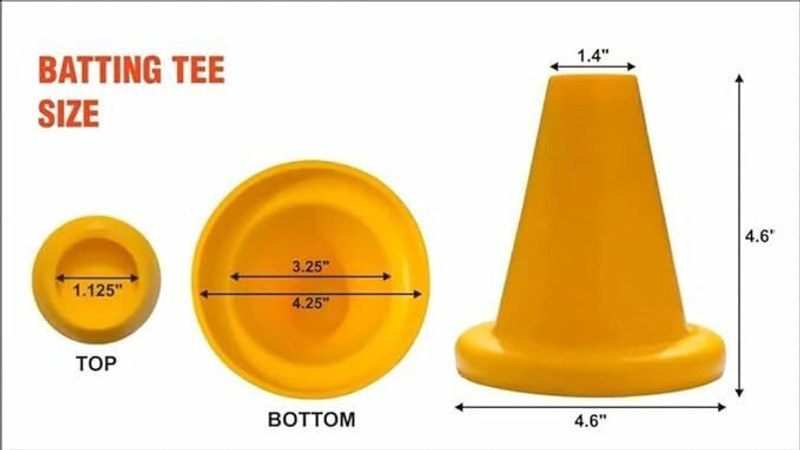 AS Sports Multicolor Rubber Cricket Batting Tee (10) Cricket Kit
