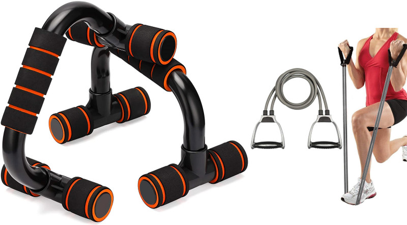 Pheonix Push up Stand with Toning Tube for Home Workout Gym Combo Set Fitness Accessory Kit Kit