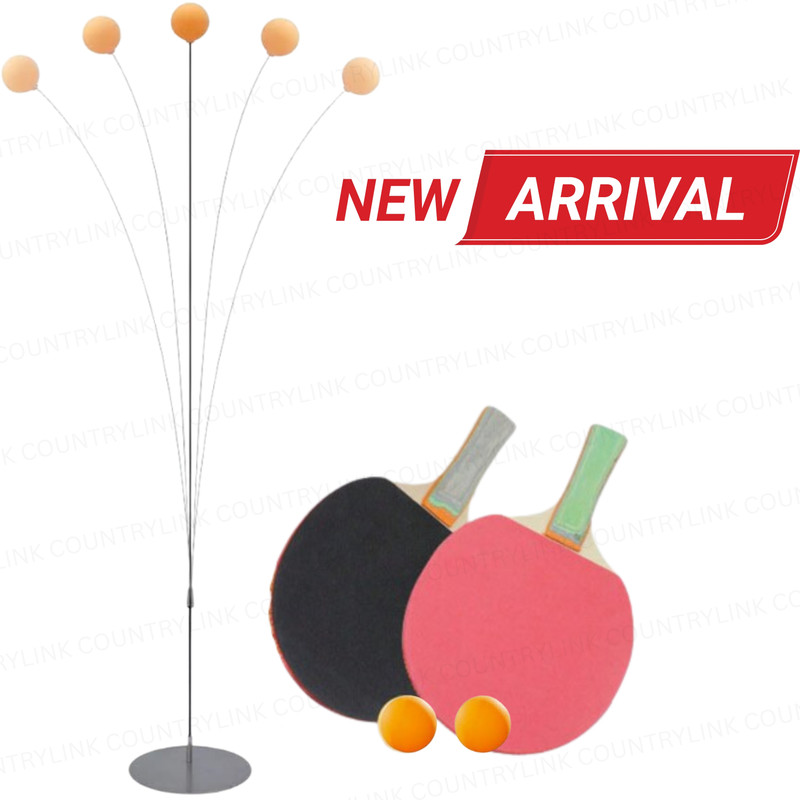 CountryLink Table Tennis Trainer Kit with Elastic Shaft Stand and Multiple Practice Balls Table Tennis Kit