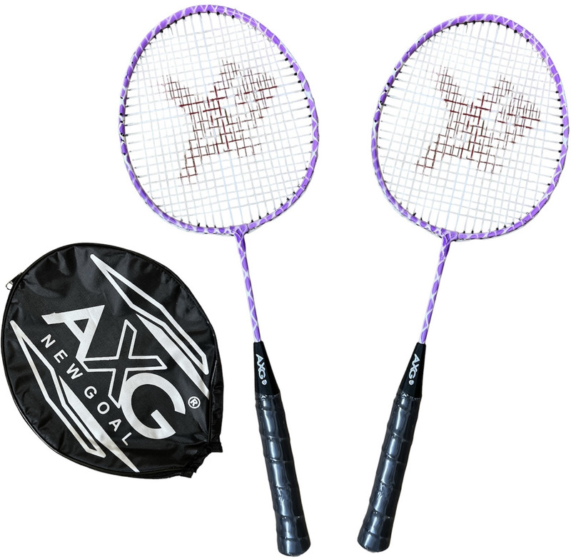 AXG NEW GOAL Durable Stylish Design with 3 feather shuttles and cover Badminton Kit
