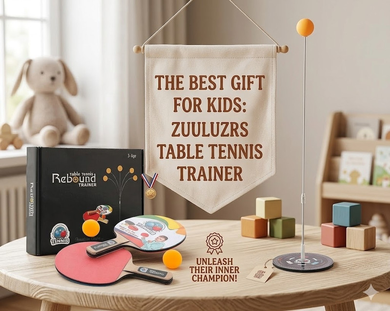 Zuuluzrs Ping Pong Trainer Kit - Table Tennis Kit Table Tennis Kit