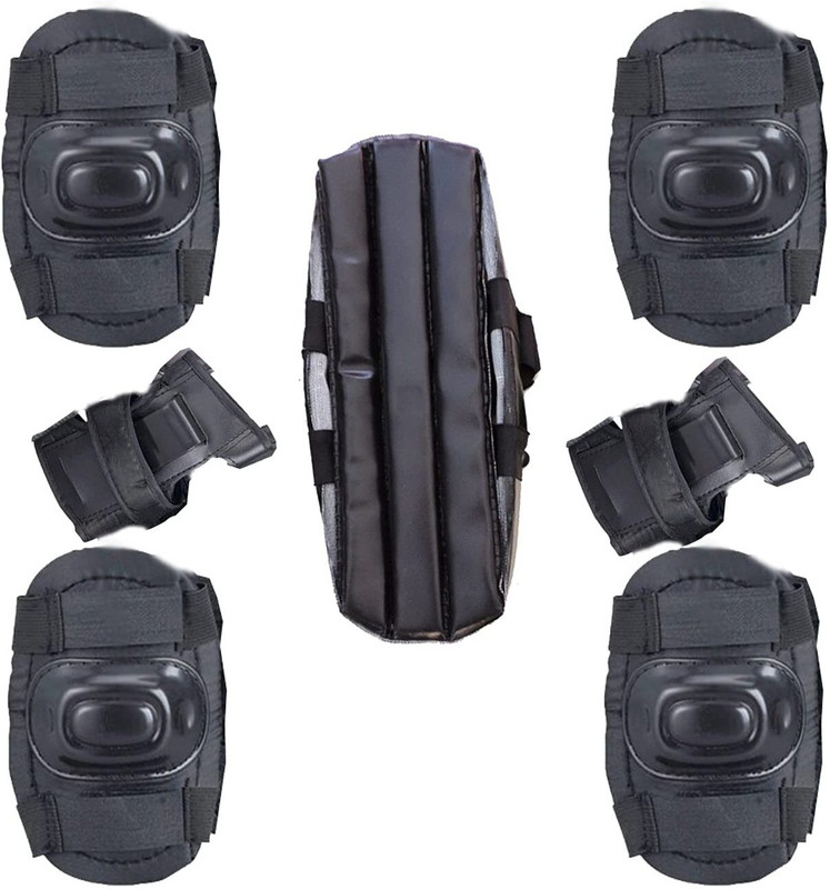 Apolesatr Protective Gear Set for Cycling, Running for Kids, Multi sports (3-8 Yr) (Black) Skating Kit