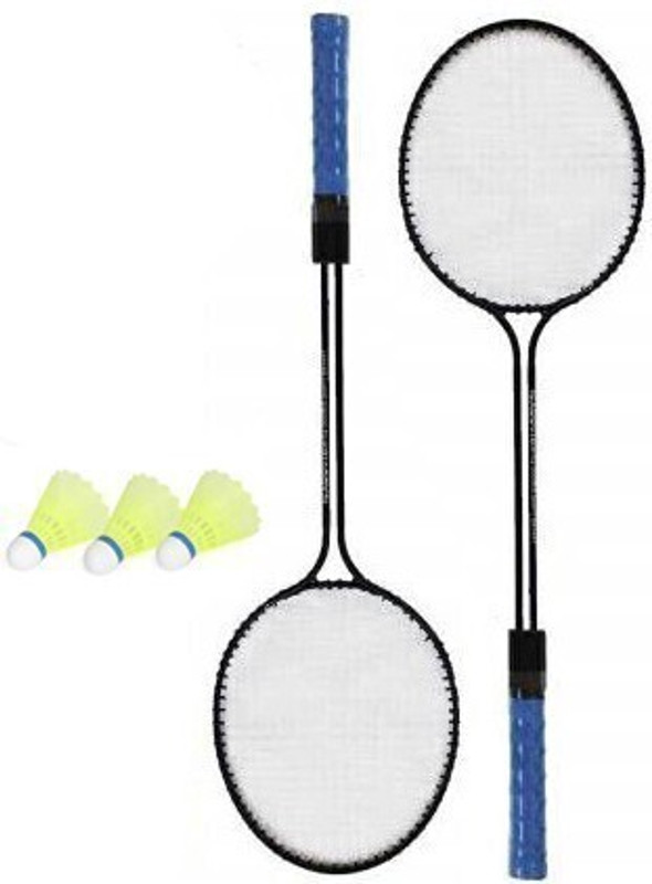 VICTOO SPORTS Premium Quality Badminton Rackets With Nylon Shuttle Cocks Badminton Kit _90077 Badminton Kit