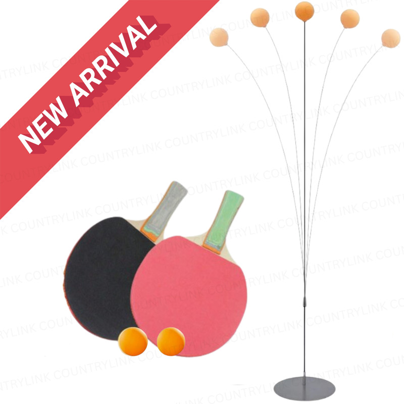 CountryLink Advanced Table Tennis Practice Kit with Elastic Rod & High Quality Training Ball Table Tennis Kit