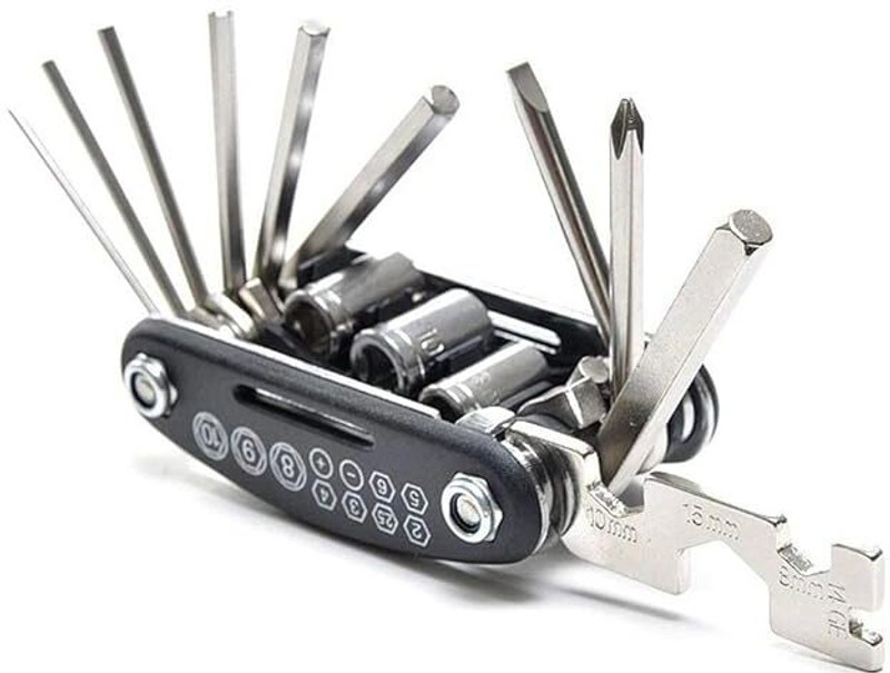 Gymisa 16 in 1 Multi-Functional Bike Bicycle Repair Tool Kit Cycling Kit