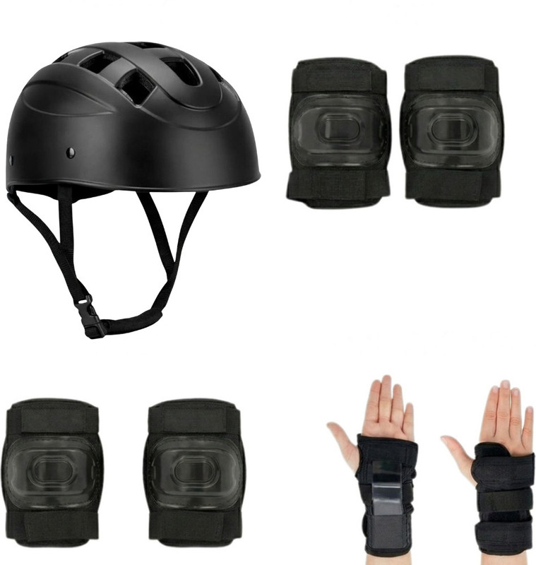 Shopeleven Kids Helmet with Safety Pads Set (4–10 Years) for Skating & Cycling Protection Cycling Kit