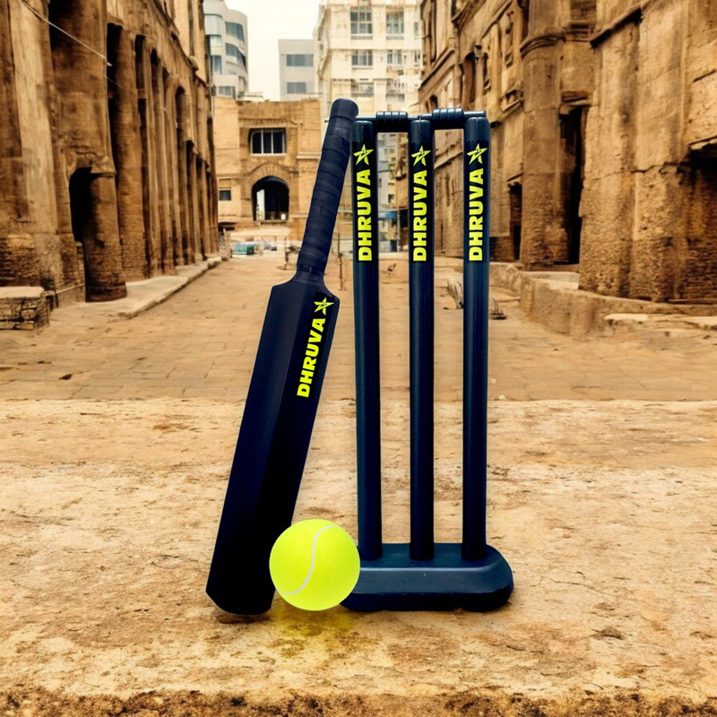 Dhruva Hard Plastic Cricket Kit Combo Pack For 8 Years Kids Cricket Kit
