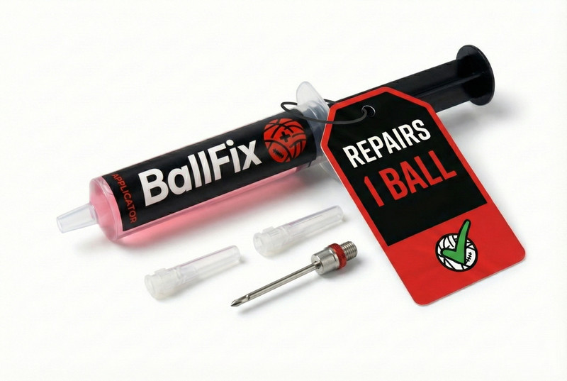 BallFix Football Puncture Repair Kit-Advanced Liquid for Basketball,Volleyball Fix 1Ball Football Kit