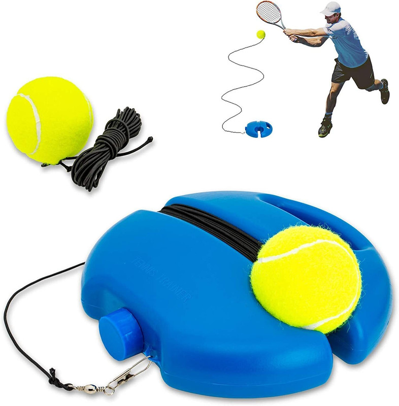 Moxtiza Tennis Trainer Rebound Balls with Rope Practice Tool Tennis Kit