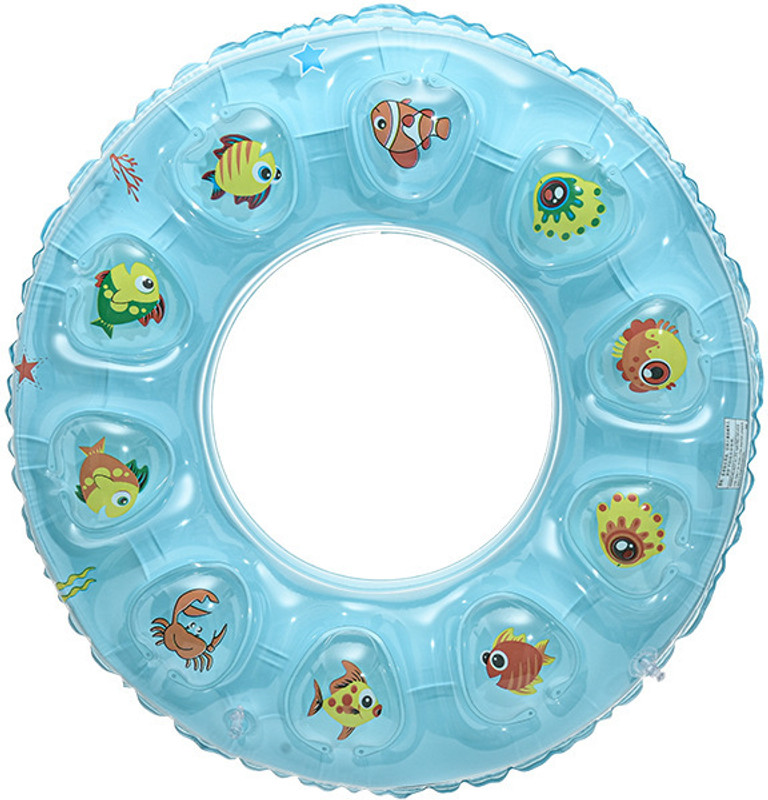 HASTHIP Inflatable PVC Swimming Ring for Kids 5-8 Years Old Print Pool Ring Swimming Swim Floatation Belt
