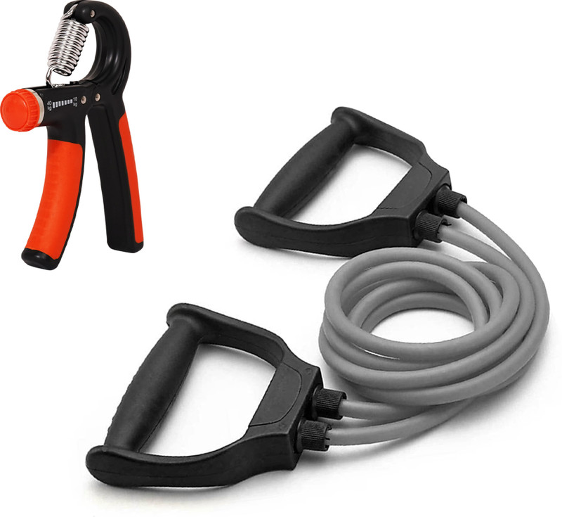 QUICK FIT Combo Of Toning Tube with Door Anchor for Full Body Workout Fitness Accessory Kit Kit