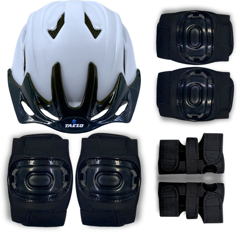 Taezo 7-Pc Skating and Cycling Safety Kit for Kids (55cm, Age 6-13) Skating Kit