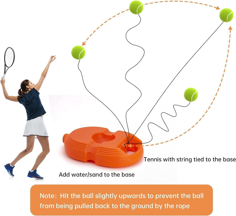 P B Global Nexus Tennis Rebound Trainer with String Ball for Practice – Portable Solo Tennis Ball(Standard, Pack of 1)