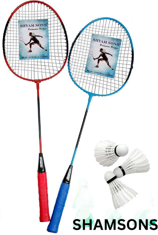 Shamsons Black and Red Simple Badminton 04 Badminton Kit
