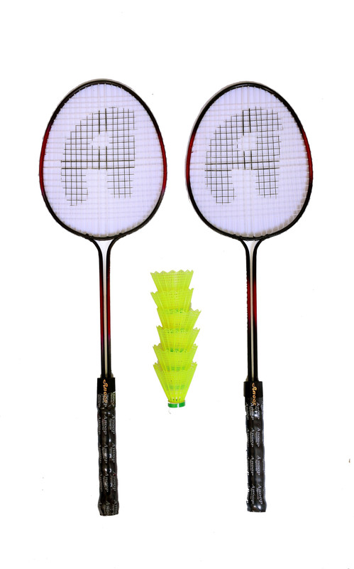 ROXONSPORTS lb 2 badminton racqet with 3 feather shutlecocke Branded Badminton Kit