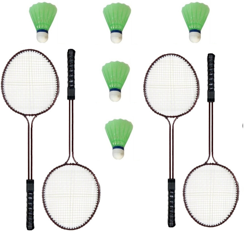 Satnam Traders DOUBLE SHAFT RACKET Badminton Kit