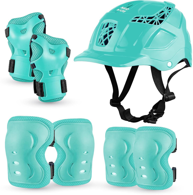 Jaspo NEO Kids Protective Set |Knee,Elbow & Wrist Guard |Skating-Skateboarding Kit-(L) Skating Kit