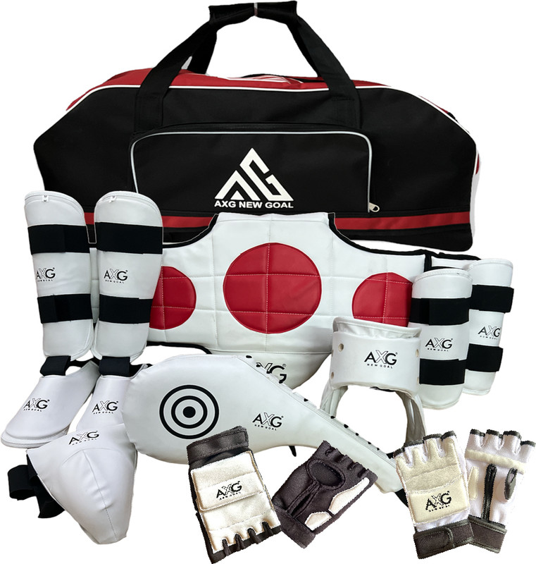 AXG NEW GOAL AXG Ultimate Taekwondo Kit with Duffel cum Backpack (Medium) Age 9 to 15yrs Boxing Kit