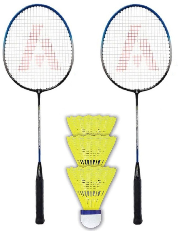 ANTINA Badminton Set, Badminton Racket Set of 2 & 3 Pcs Shuttlecock Badminton Kit