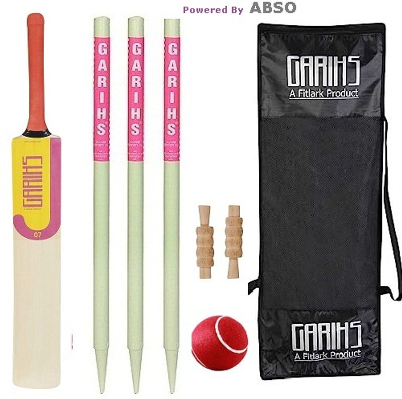 GARIHS Poplar Willow Wooden Cricket Kit for Young Champs Cricket Kit