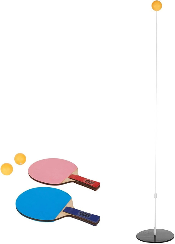 Zuuluzrs Table Tennis Trainer Toys for Kids & Adults Rebound Rackets and Balls Base Table Tennis Kit