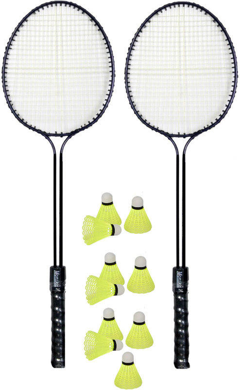Monika Sports 2 PC Badminton Set With 10 PC Shuttle cock Badminton Kit
