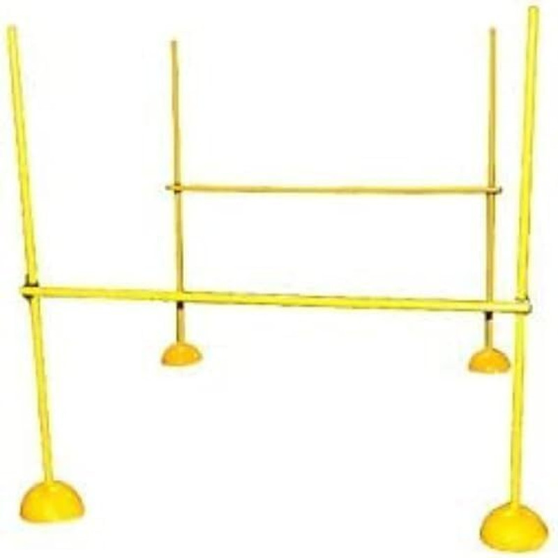 Ananya Sports Indoor/Outdoor Turf Training 4 Pole 5FT and 2 Pole 2.5ft 4 Dome Base 4 Connector Football Kit