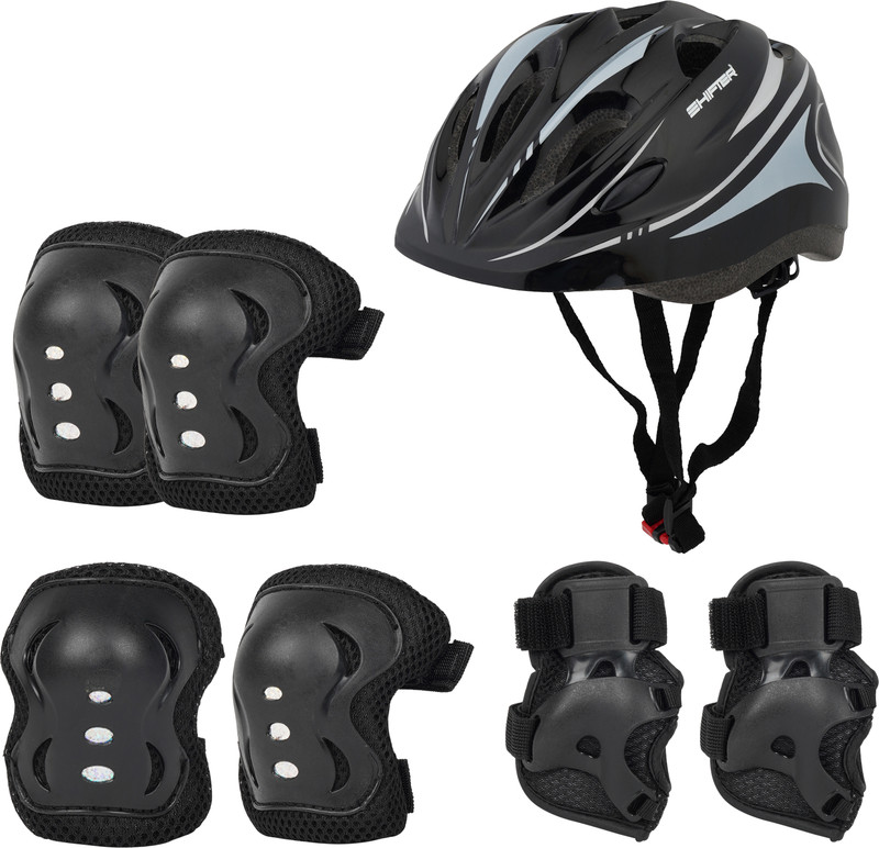 SHIFTER Skating Kit For Kids Adjustable Helmet Knee Palm Elbow Protection 4-16 Years Skating Kit