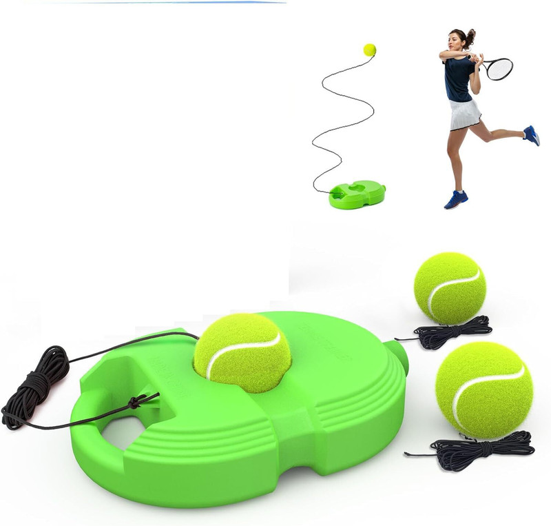 CARTSPACE Tennis Trainer Rebound Ball with String Exercise Tool Tennis Practice Device Tennis Kit
