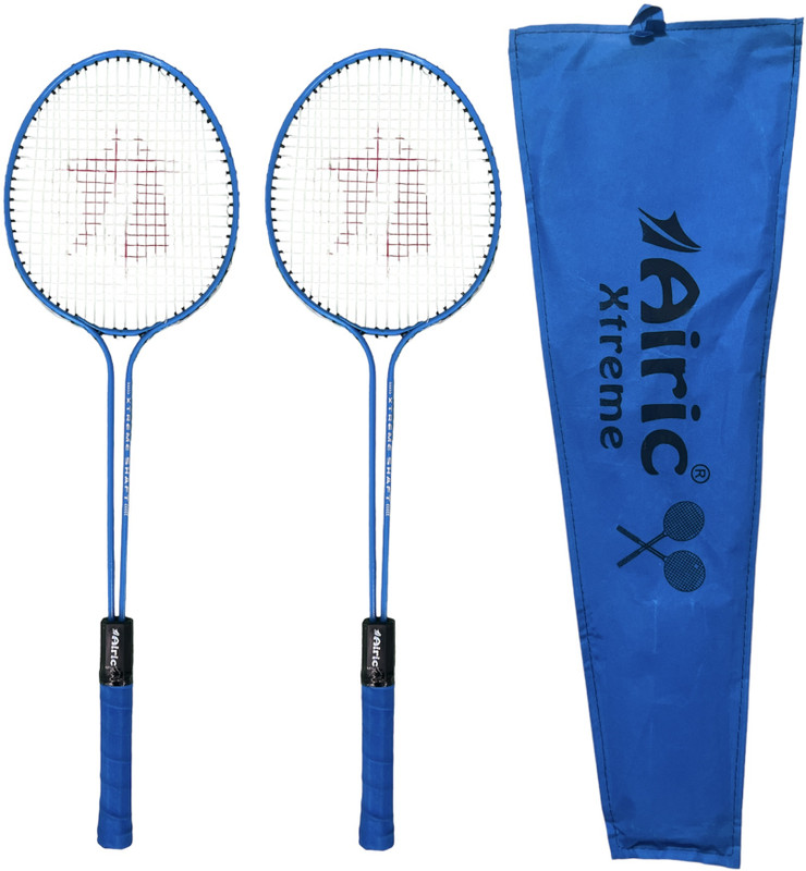 Airic Stylish Xtreme Double Shaft Set with cover for leisure purpose Badminton Kit