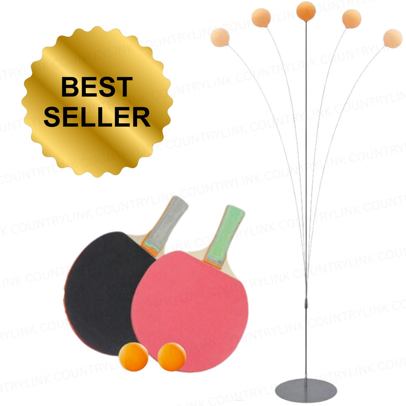 CountryLink Table Tennis Trainer with Flexible Rod Stand and Self Return Ball System Table Tennis Kit