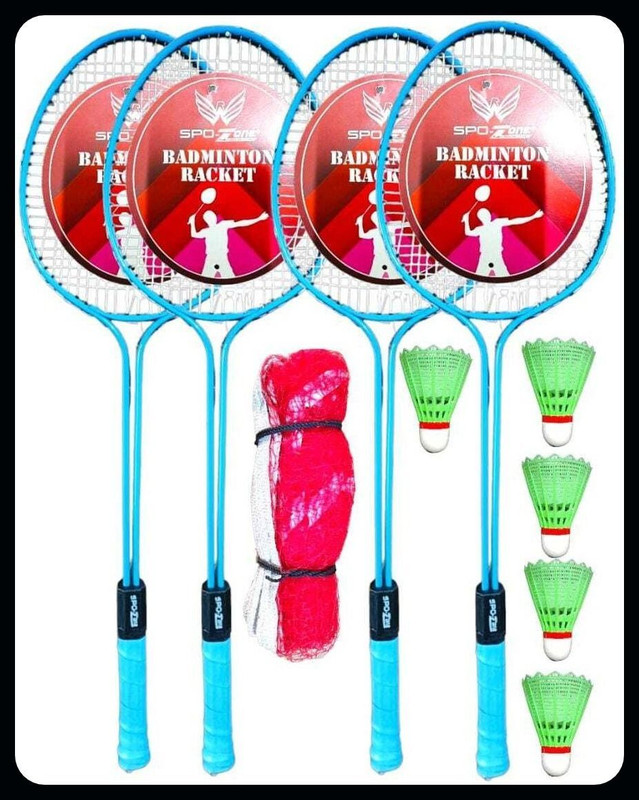 SPO Zone Badminton Combo _ Racket KIT Set Of 2 Piece-28 Badminton Kit