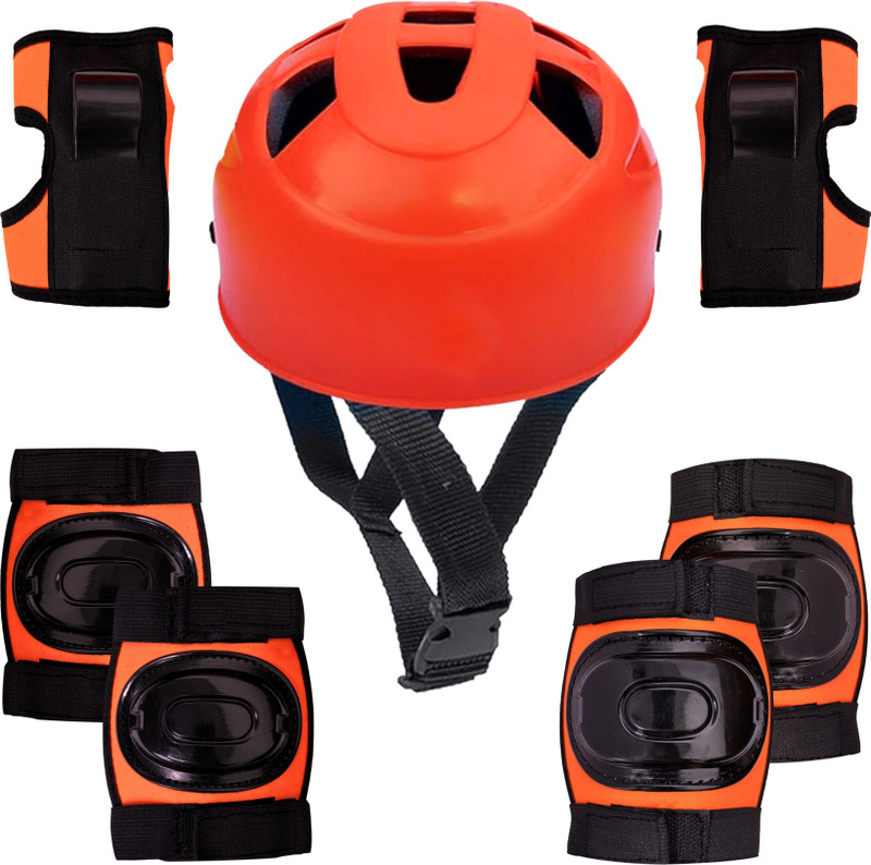 ZEFFER Skating Guard Kit for Skating,Cycling free Size(7pcs set) Skating Helmet Skating Kit